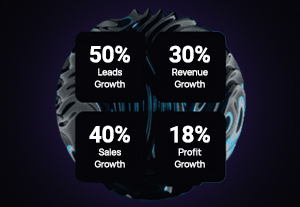 Blockchain Digital Marketing Agency Showing Growth