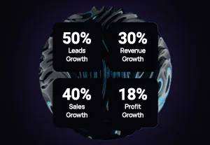 Blockchain Digital Marketing Agency Showing Growth